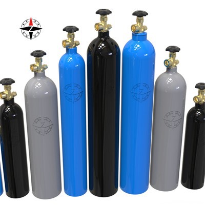 Teolliset O2 saumattomat alumiiniset kaasupullot